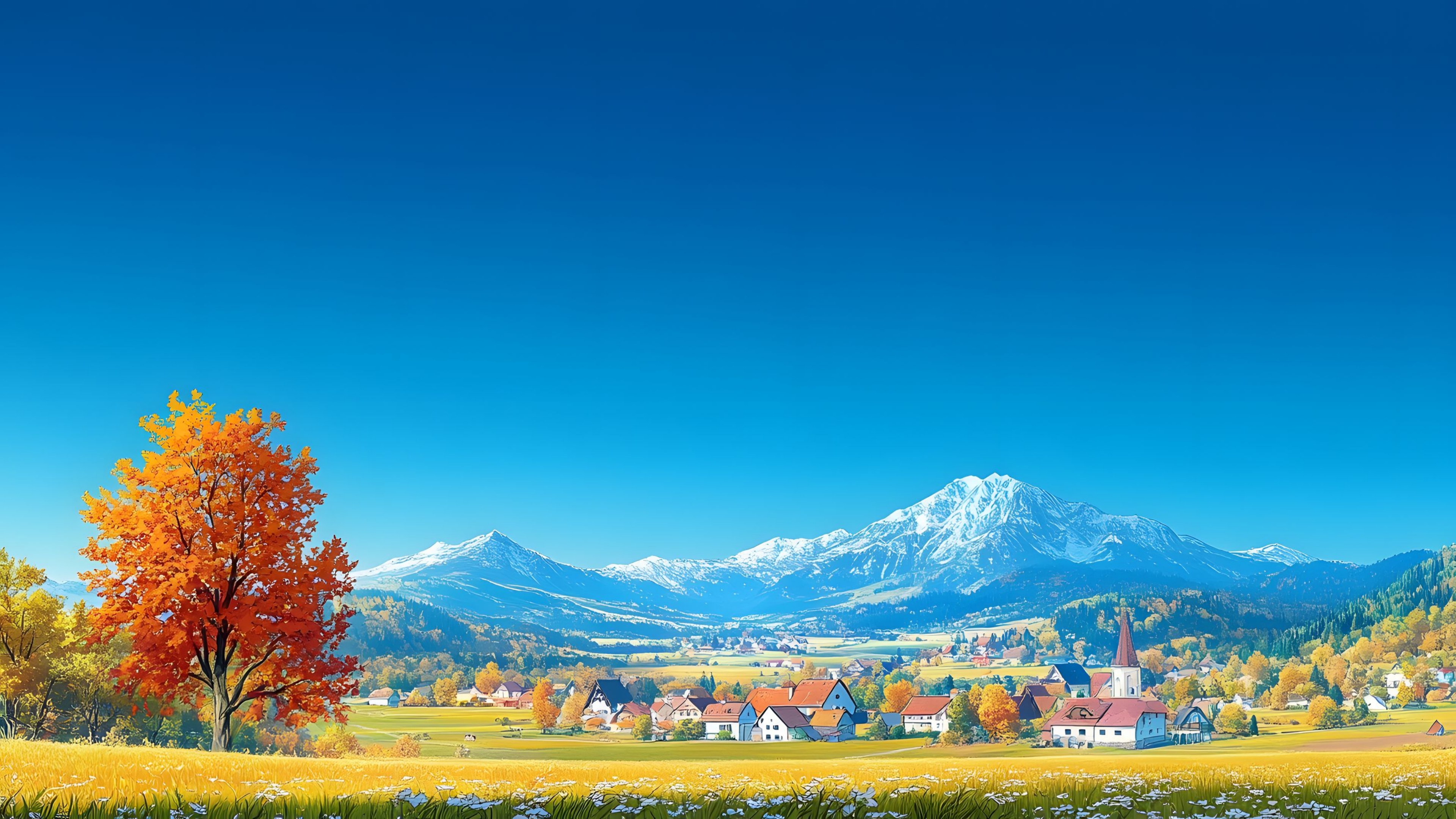 秋天小镇-秋天背景.png